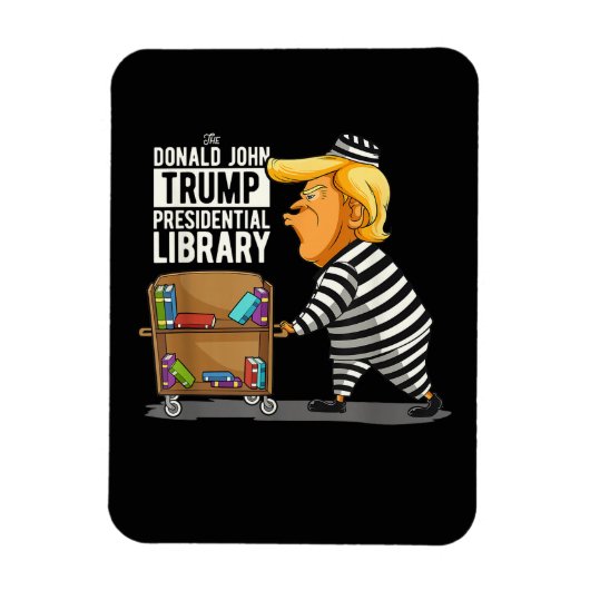 トランプ大統領図書館の刑務所 マグネット (縦)
