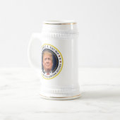 トランプ大統領就任式のお土産 ビールジョッキ (正面左)