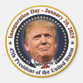 トランプ大統領就任式の日2025年1月20日 マグネット (正面)