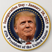 トランプ大統領就任式の日2025年1月20日 缶バッジ (正面)