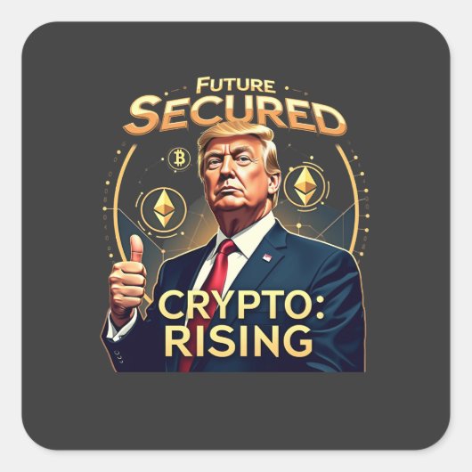 トランプ大統領就任式の日、未来を守る仮想通貨の台頭 スクエアシール (正面)