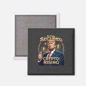 トランプ大統領就任式の日、未来を守る仮想通貨の台頭 マグネット (正面/裏面)