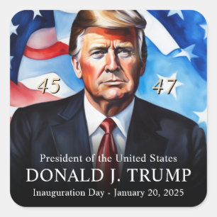 トランプ大統領就任式の記念すべき日 スクエアシール