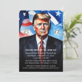 トランプ大統領就任式ウォッチパーティー 招待状 (スタンド正面)