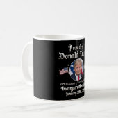 トランプ大統領就任式2025年第47代アメリカ大統領 コーヒーマグカップ (正面左)