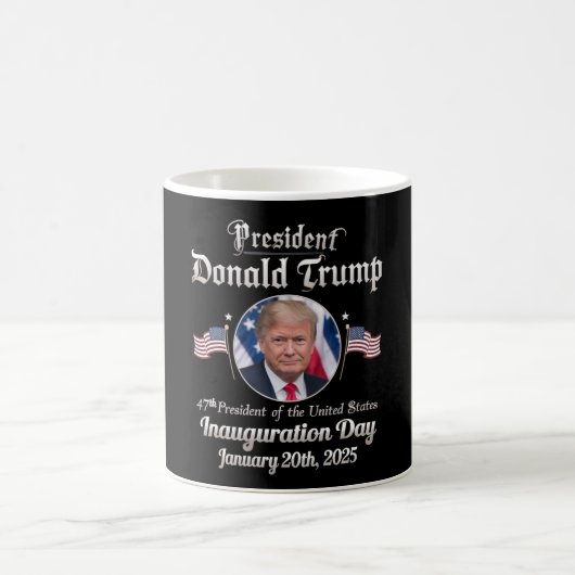 トランプ大統領就任式2025年第47代アメリカ大統領 コーヒーマグカップ (中央)