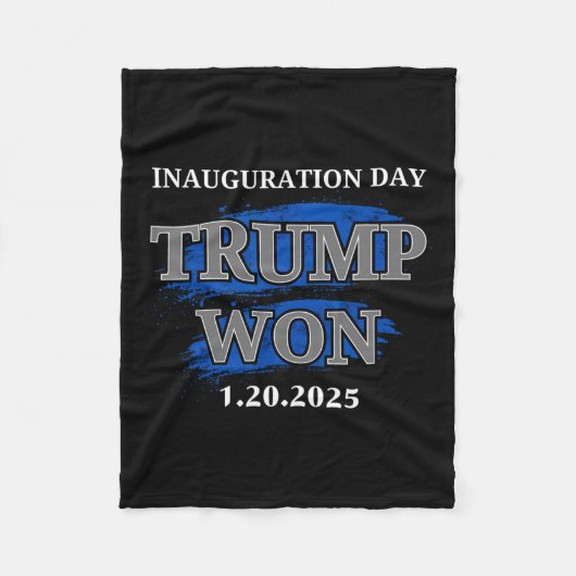 トランプ大統領就任式2025年記念の日 フリースブランケット (正面)