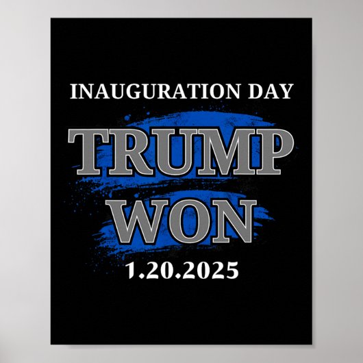 トランプ大統領就任式2025年記念の日 ポスター (正面)
