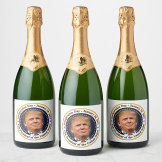 トランプ大統領就任式2025年1月20日 スパークリングワインラベル