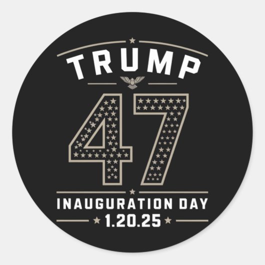 トランプ大統領就任式2025年1月20日 ラウンドシール (正面)