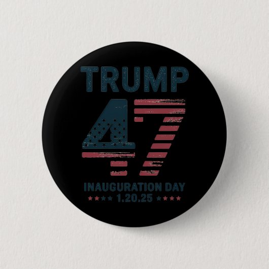 トランプ大統領就任式2025年1月20日 缶バッジ (正面)