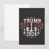トランプ大統領就任式2025年 サンキューカード (正面/裏面)