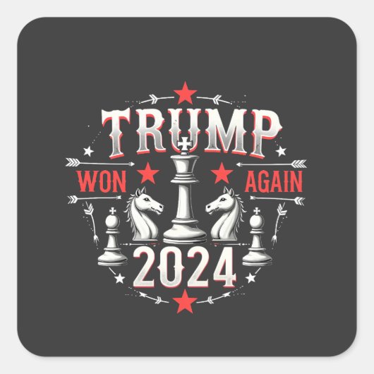 トランプ大統領就任式2025年 スクエアシール (正面)