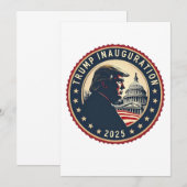 トランプ大統領就任式2025年 愛国MAGA 招待状 (正面/裏面)