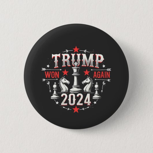 トランプ大統領就任式2025年  缶バッジ (正面)