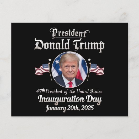トランプ大統領就任式2025 第47代アメリカ大統領 チラシ (正面)