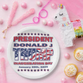 トランプ大統領就任式 ペーパープレート (パーティー)