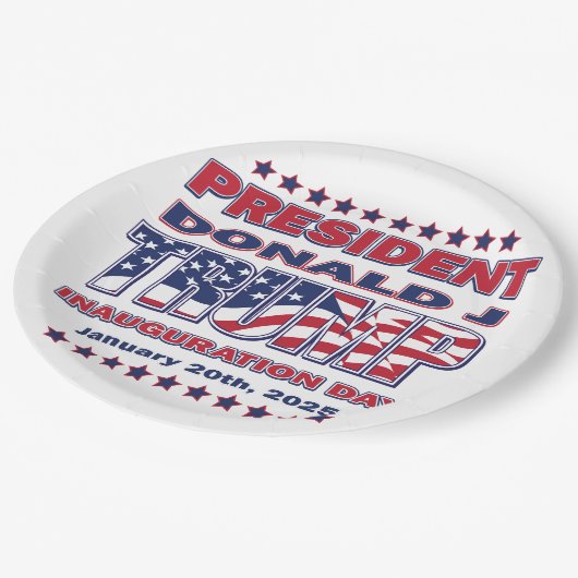 トランプ大統領就任式 ペーパープレート (アングル)