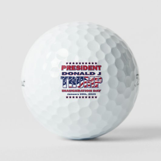 トランプ大統領就任式 2025 ゴルフボール (正面)