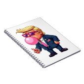 トランプ大統領就任式MAGAピクセルデザイン ノートブック (右側)