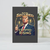 トランプ大統領就任日、未来を守る仮想通貨の台頭 サンキューカード (スタンド正面)