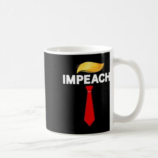 トランプ大統領弾劾抗議 トランプに反対 コーヒーマグカップ (右)