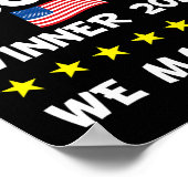 トランプ大統領当選お祝い勝利 ポスター (角)