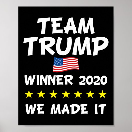 トランプ大統領当選お祝い勝利 ポスター (正面)