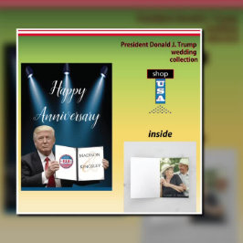 トランプ大統領📜愛国心結婚のカスタム フェイバータグ