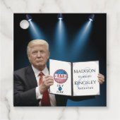 トランプ大統領📜愛国心結婚のカスタム フェイバータグ (正面)