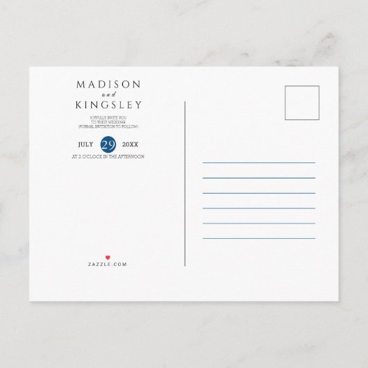 トランプ大統領📜愛国心結婚のカスタム 案内ポストカード (裏面)