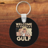 トランプ大統領歓迎 キーホルダー (正面)