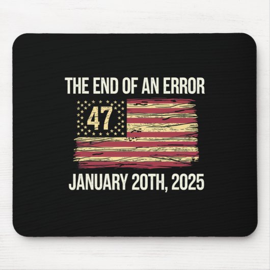 トランプ大統領第47号就任式の終了 マウスパッド (正面)