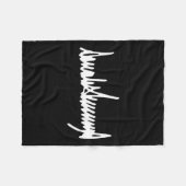 トランプ大統領署名就任式2025 47M フリースブランケット (正面(横))