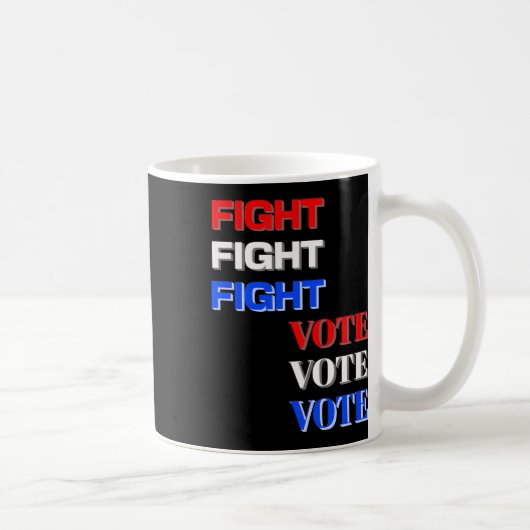 トランプ大統領選挙に奮闘し投票せよ  コーヒーマグカップ (右)