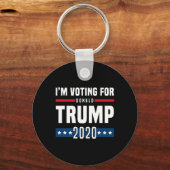 トランプ大統領選挙に投票します キーホルダー (正面)