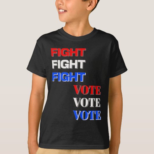 トランプ大統領選挙に闘争投票 Tシャツ (正面)