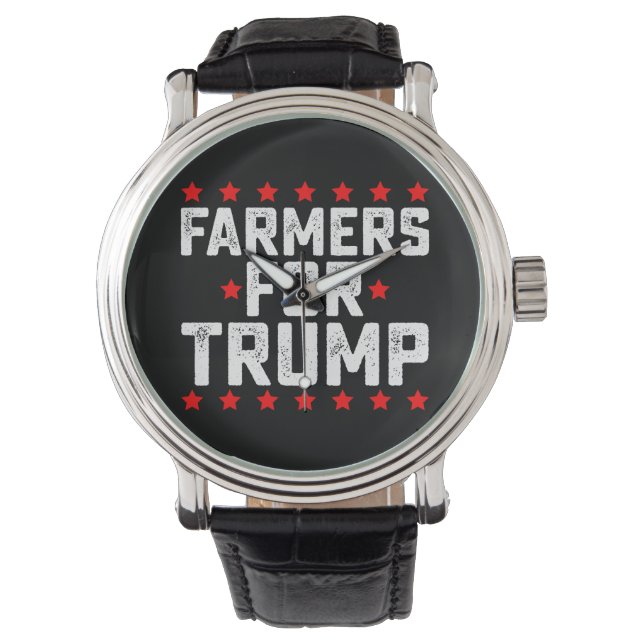 トランプ大統領選挙ビンテージ ファーマーズ 腕時計 (正面)