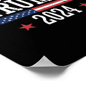 トランプ大統領選挙共和党員のための黒人 ポスター (角)