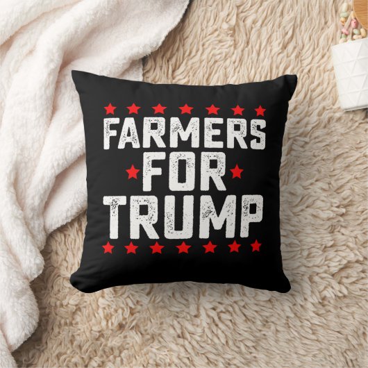 トランプ大統領選挙 ヴィンテージ 農家 クッション (ブランケット)