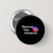 トランプ大統領選挙 子供たちを救え 缶バッジ (正面&裏面)