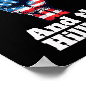 トランプ大統領選-私はヒルビリーの違法行為に投票 ポスター (角)