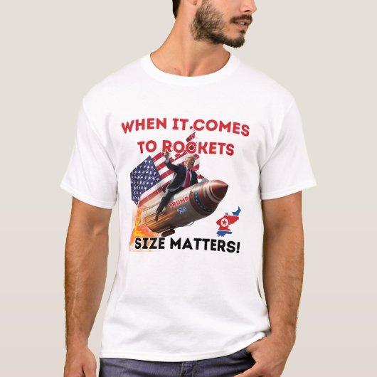 トランプ大統領2024リンロケットマン Tシャツ (正面)