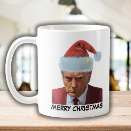 トランプ大統領2024年マグはメリークリスマスを撃った コーヒーマグカップ