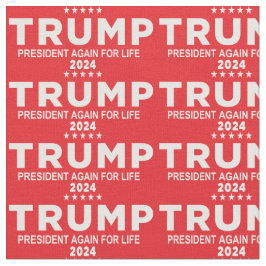 トランプ大統領2024年生用赤い生地 ファブリック