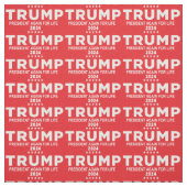 トランプ大統領2024年生用赤い生地 ファブリック (見本)