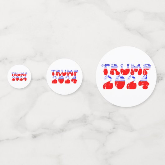 トランプ大統領2024愛国的選挙写真 コンフェッティ (正面)