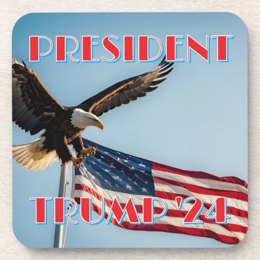 トランプ大統領2024 コースター (正面)