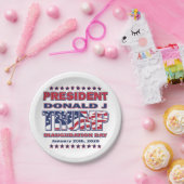 トランプ大統領2025年発足 ペーパープレート (パーティー)