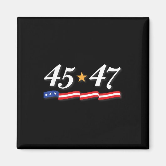 トランプ大統領45 47位45・47位 マグネット (正面)